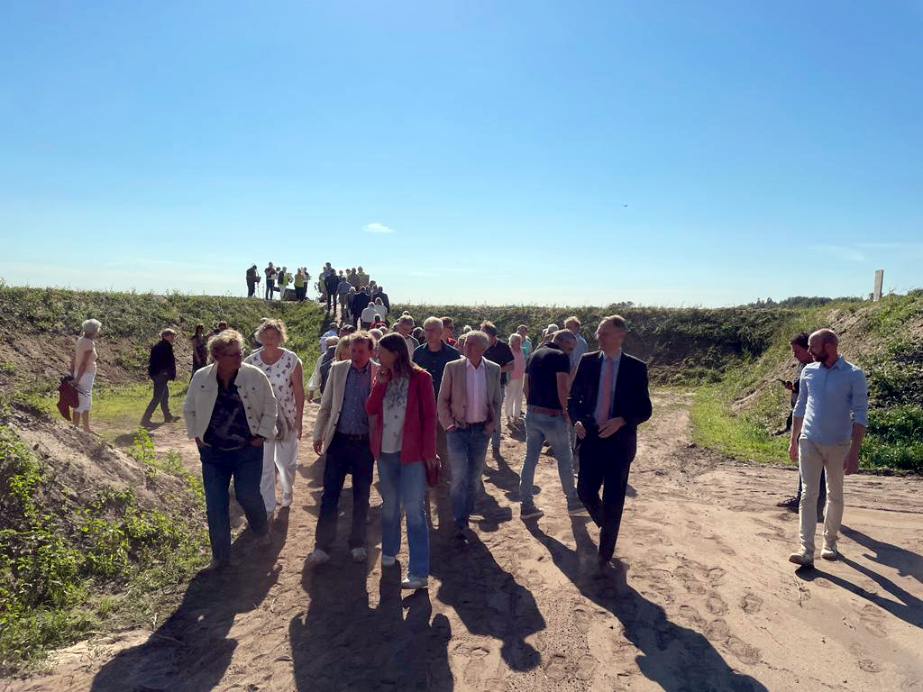Bezoekers op de Valtherschans